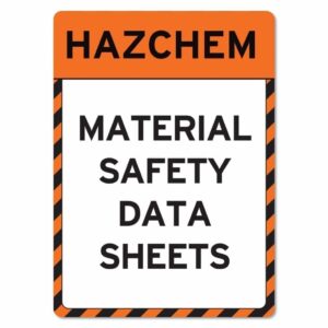 Material Safety Data Sheet Sign