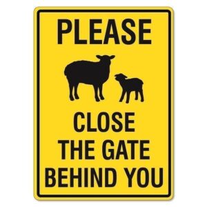 Please Close The Gate Animals