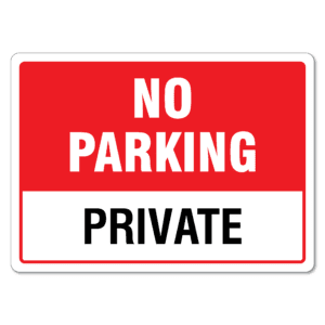 No Parking Private