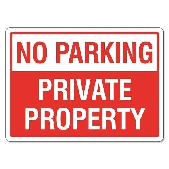 No Parking Private Property Sign The Signmaker