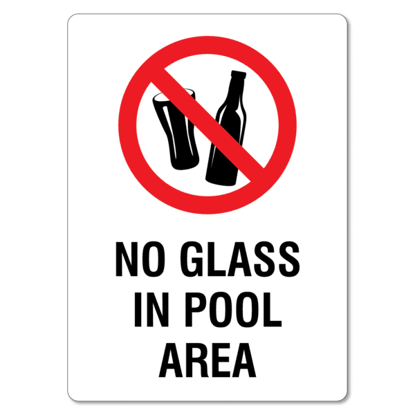 No Glass In Pool Area