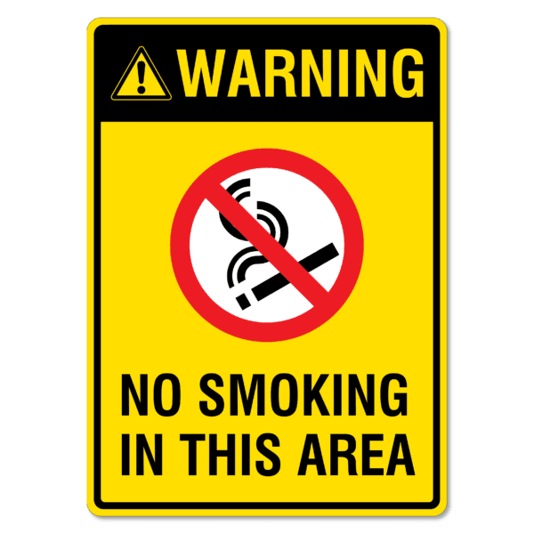 No smoking in this area