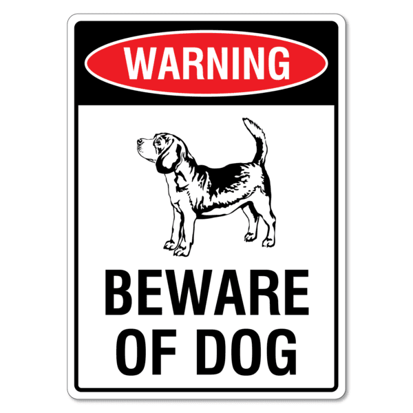 Beware of Dog Sign Beagle