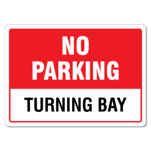 No Parking Turning Bay