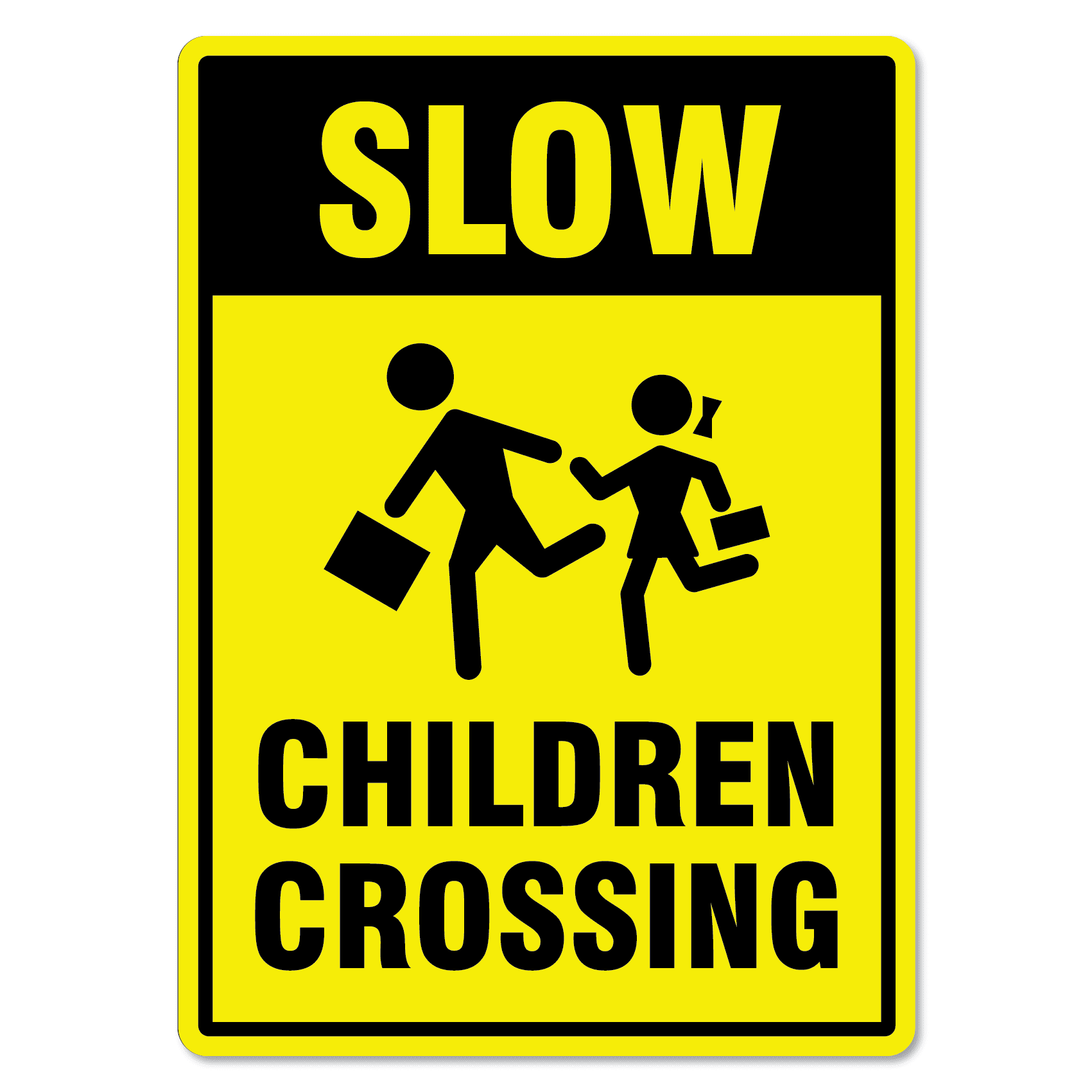 Slow Children Crossing Sign