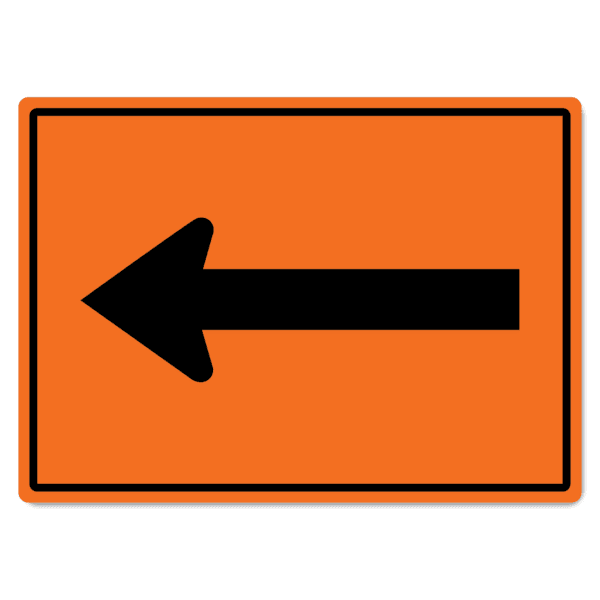 Detour Arrow Sign
