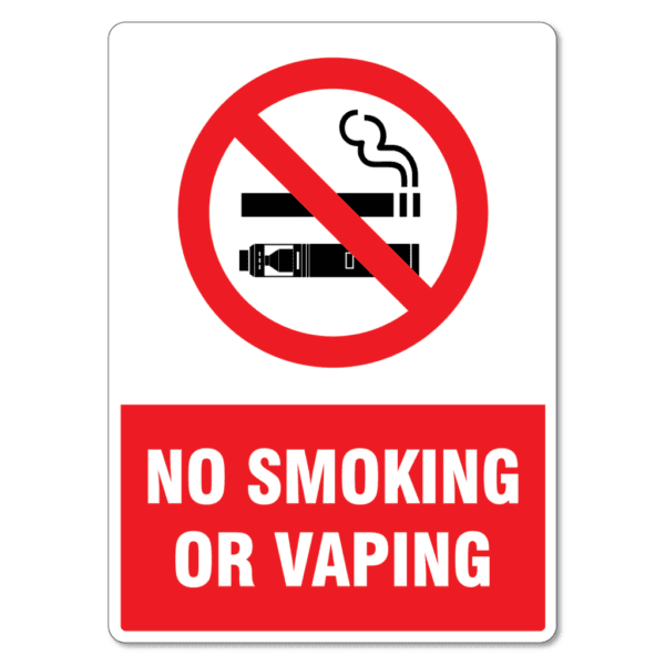 No Smoking Or Vaping Sign