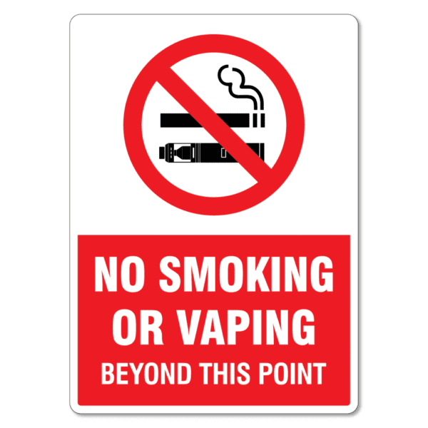 no smoking or vaping