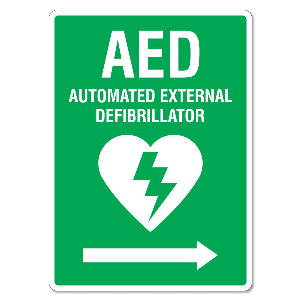 aed-automated-external-defibrillator-right-arrow-sign-the-signmaker