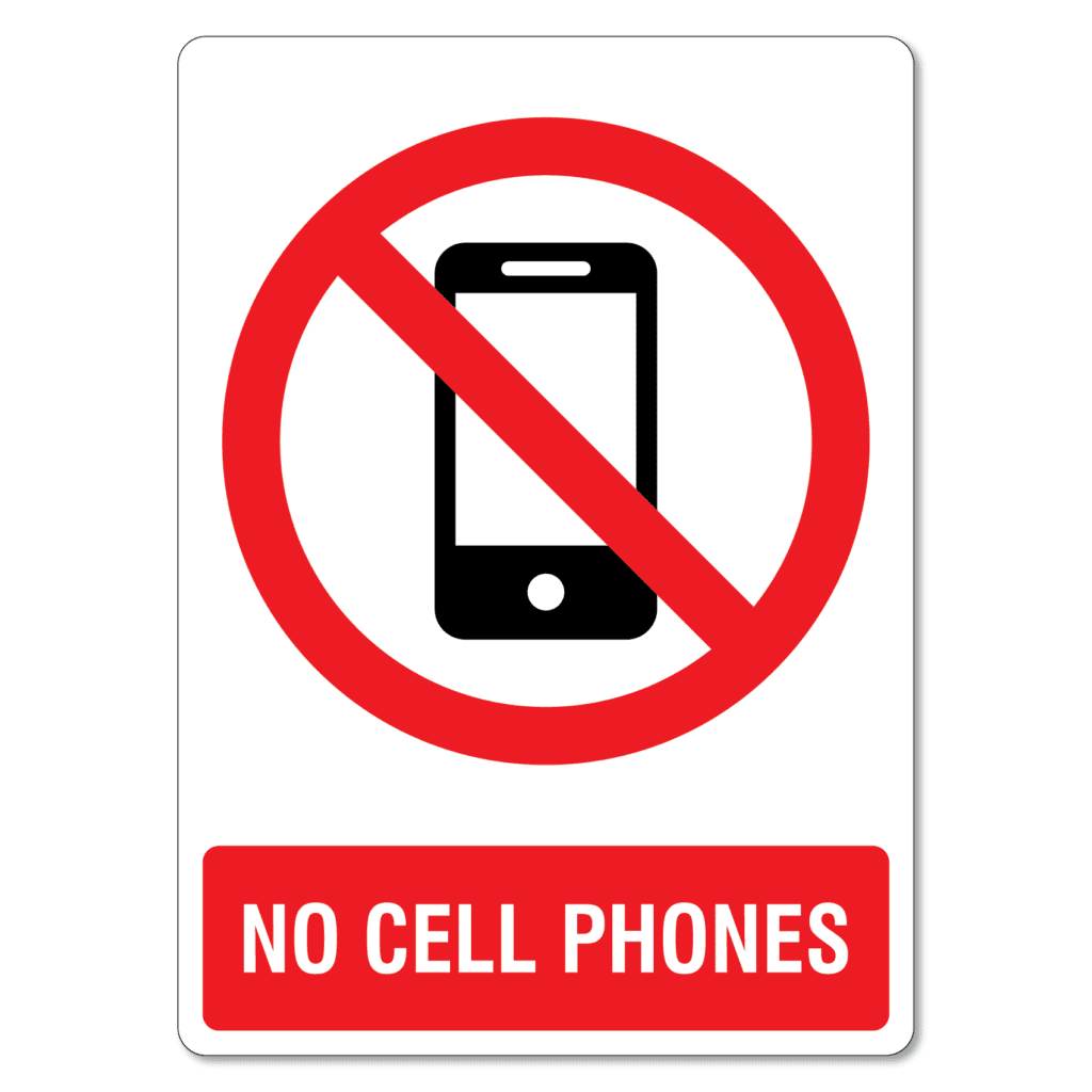 Free Printable No Cell Phone Sign Printable