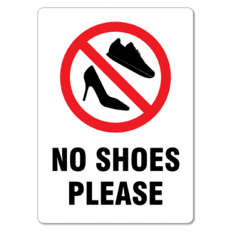 No Shoes Please Sign - The Signmaker