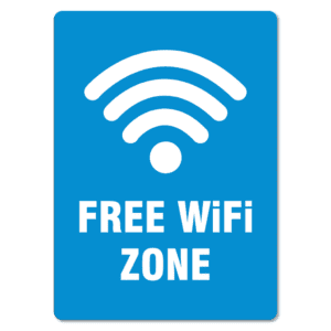 Free Wifi Zone Sign