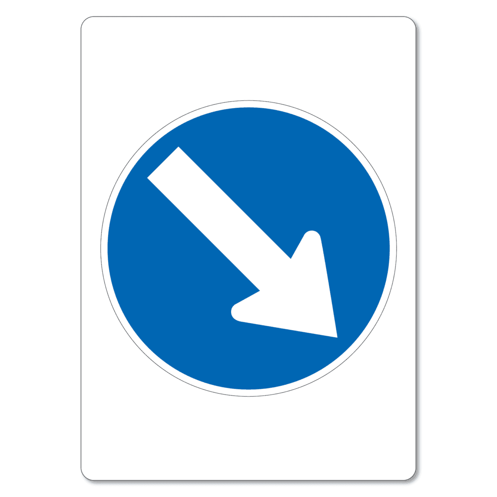 Keep Right Sign - The Signmaker
