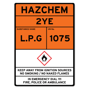 Hazchem Site Sign, LPG