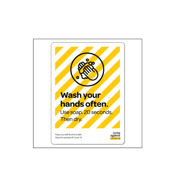 Covid-19 Wash Your Hands Often Sign