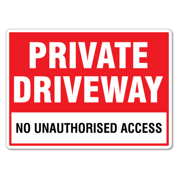Private Driveway Sign