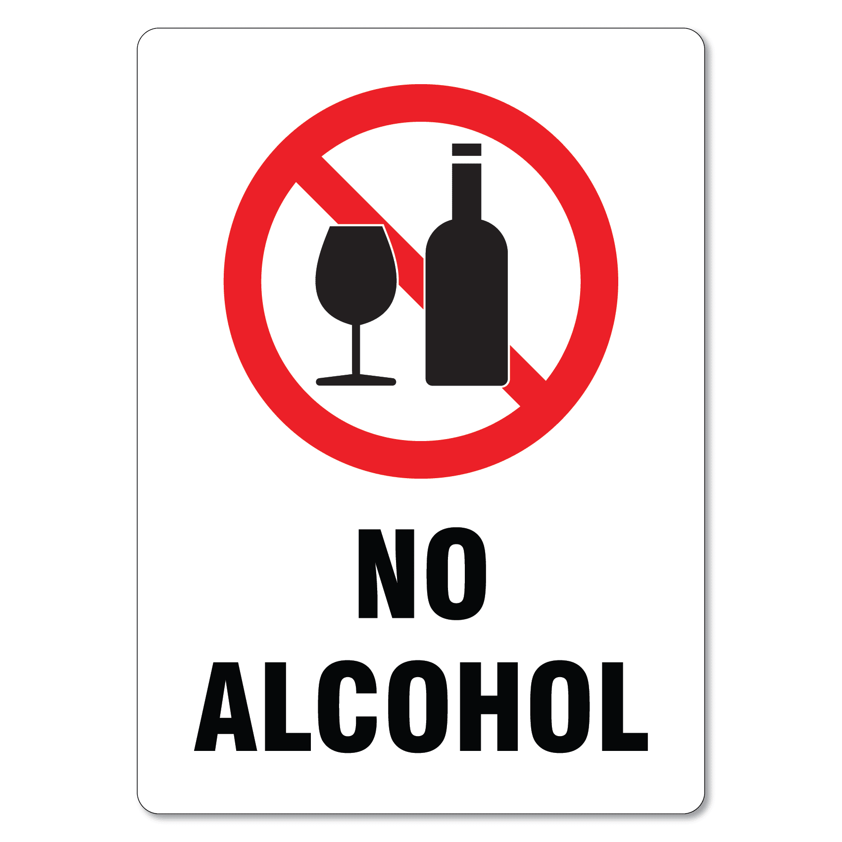 No Alcohol Sign