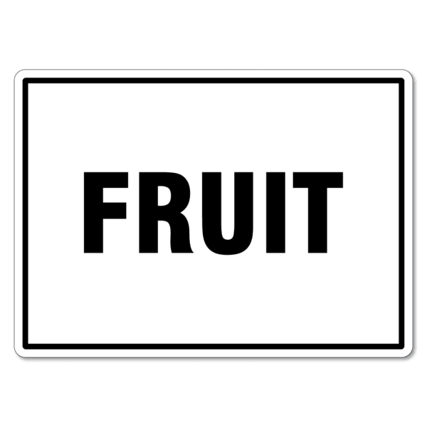 Fruit Sign