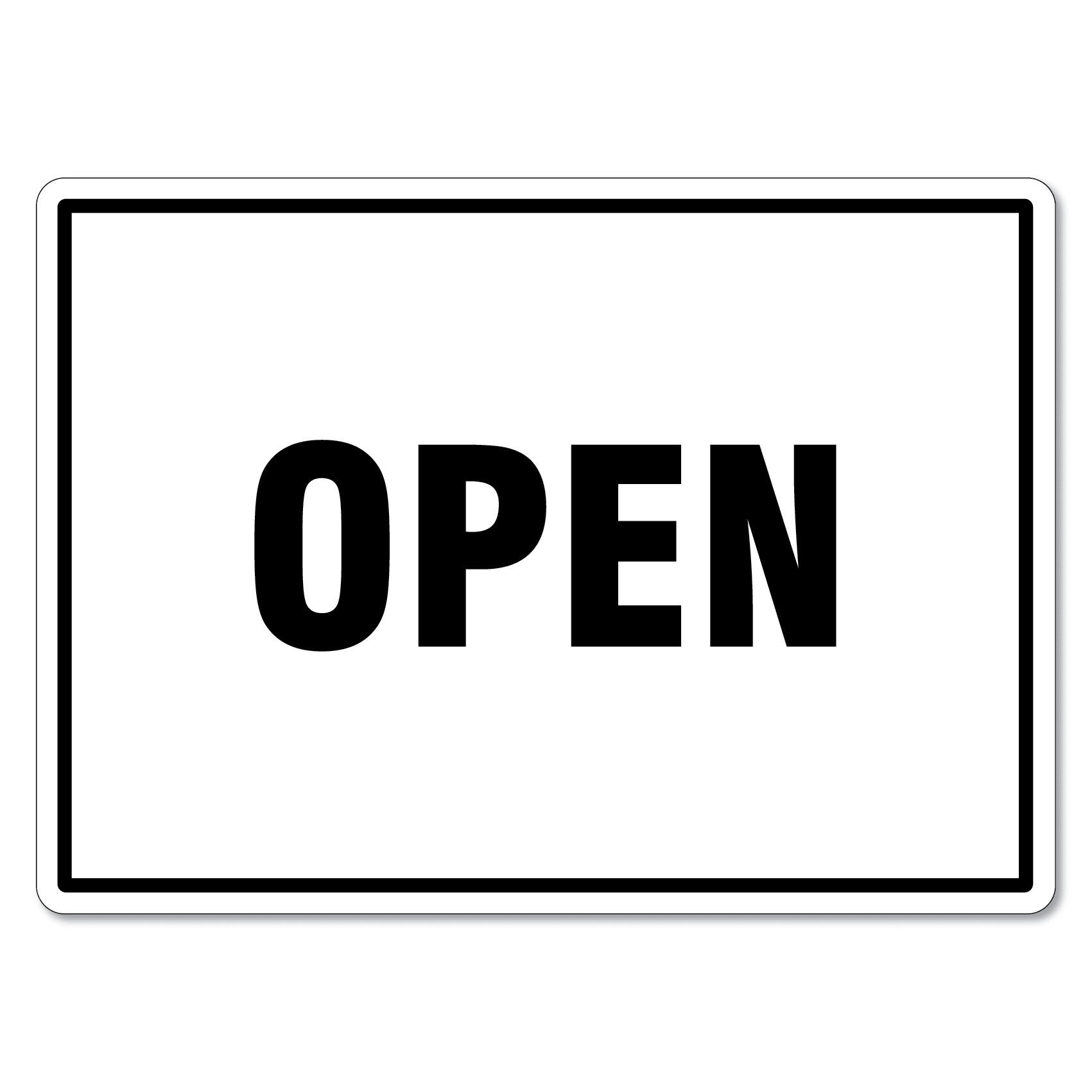 Open Closed Green Sign Business Double Sided Storefront Glass Door window  Signs