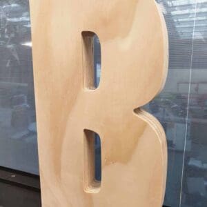 Plywood Letter B