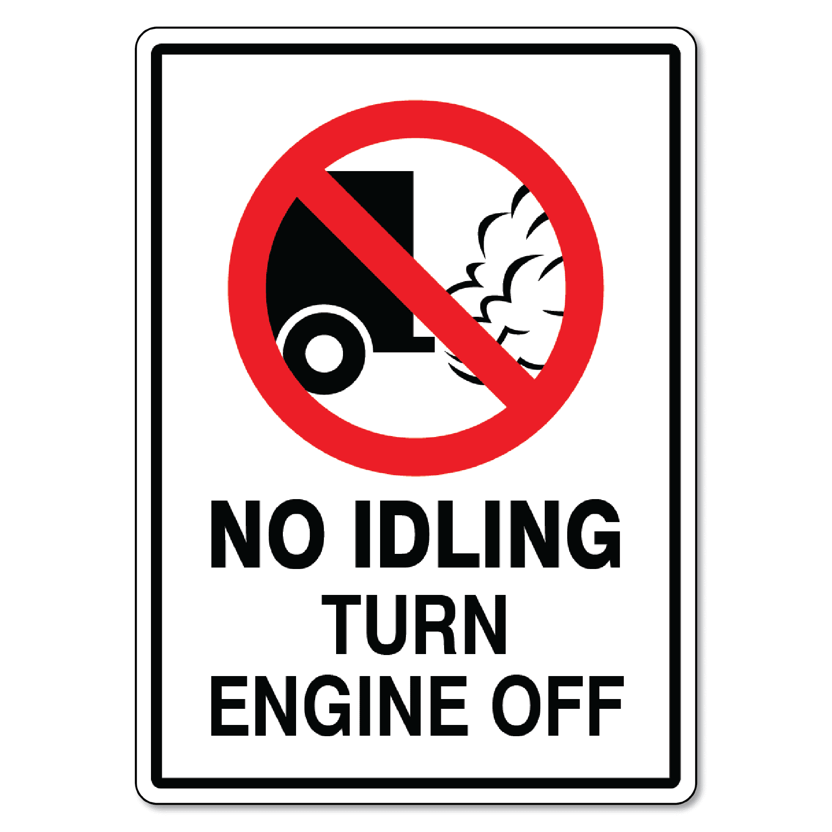 No Idling Turn Engine Off Sign - The Signmaker