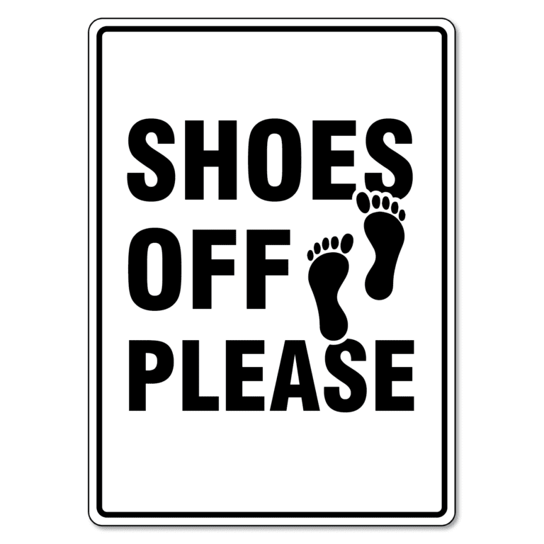 Shoes Off Please Sign - The Signmaker