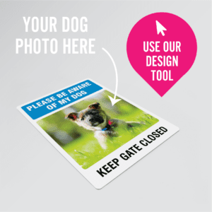 Please be aware of my dog sign - Design Your Own