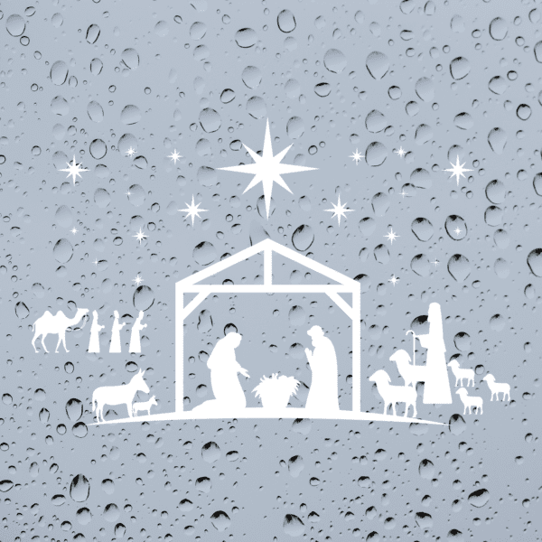 Nativity Window Sticker