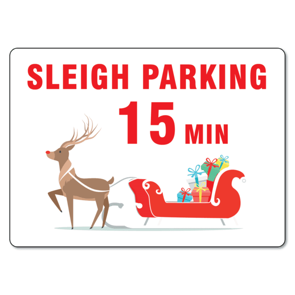 Sleigh Parking Sign