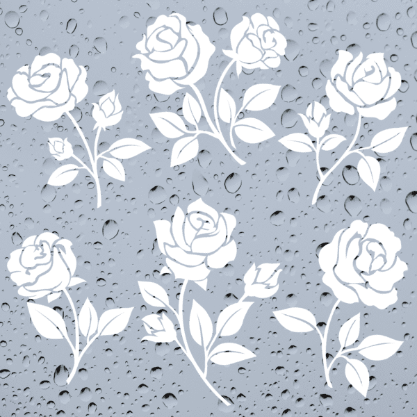 Roses Window Stickers