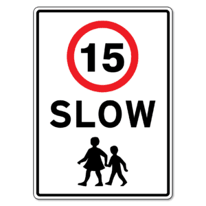 Slow 15km Children Sign