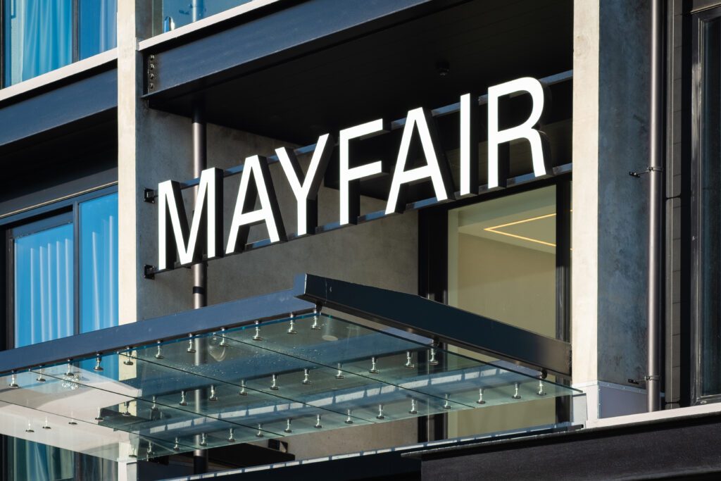 Mayfair Hotel Signage